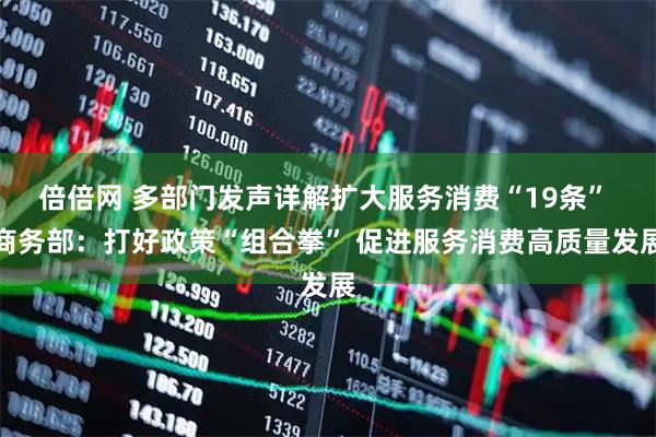 倍倍网 多部门发声详解扩大服务消费“19条” 商务部：打好政策“组合拳” 促进服务消费高质量发展